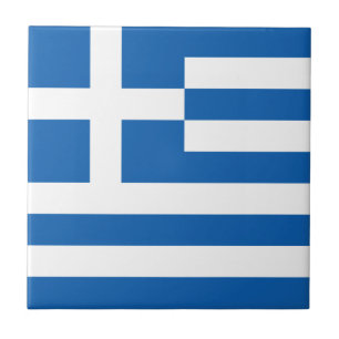 Griechenland-Flagge Fliese