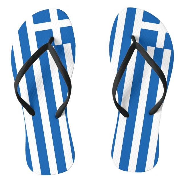 Griechenland-Flagge Flip Flops (Fußbett)