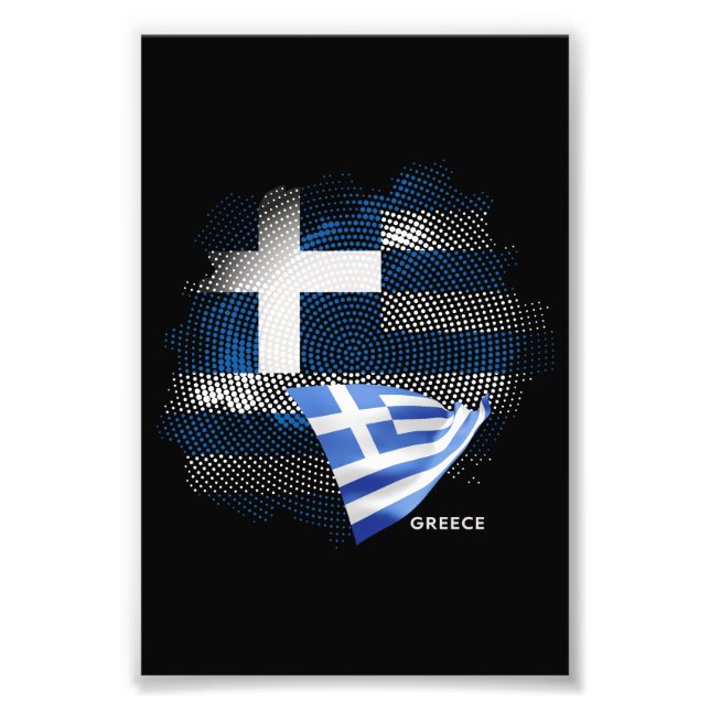 Griechenland-Flagge Fotodruck (Vorne)