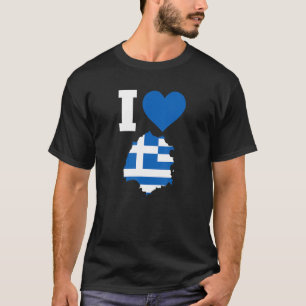 Griechenland - Flagge für Thassos I Liebe Thassos T-Shirt