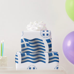 Griechenland Flagge Geschenkpapier