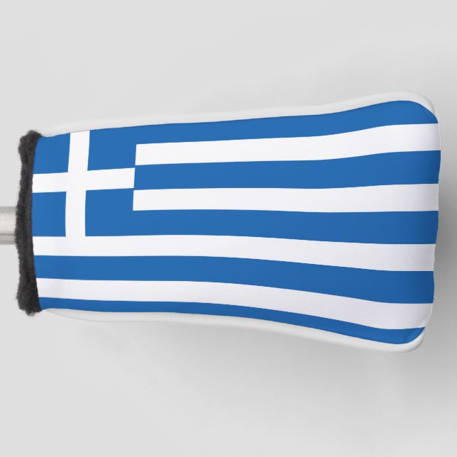 Griechenland-Flagge Golf Headcover (Vorderseite)
