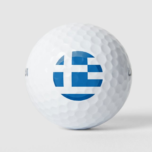 Griechenland-Flagge Golfball (Vorderseite)