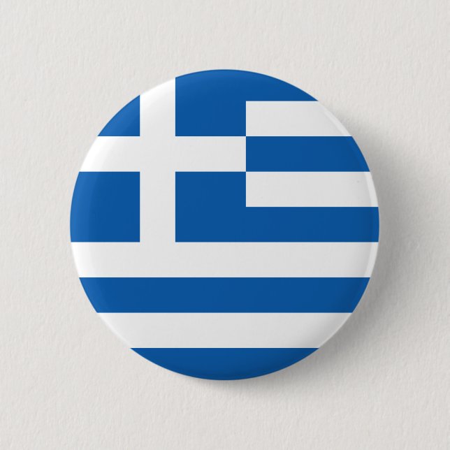 Griechenland Flagge GR Button (Vorderseite)