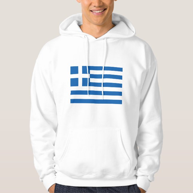 Griechenland Flagge GR Hoodie (Vorderseite)