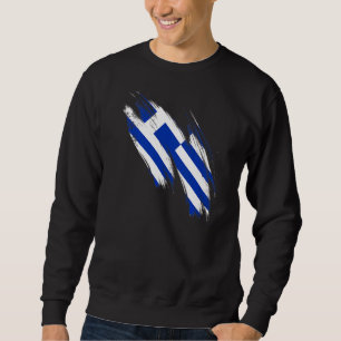 Griechenland Flagge Griechischer Hellenischer Prie Sweatshirt