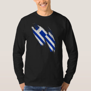 Griechenland Flagge Griechischer Hellenischer Prie T-Shirt