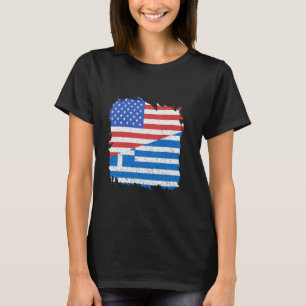 Griechenland Flagge Griechischer Stolz Hellenisch T-Shirt