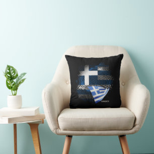 Griechenland-Flagge Kissen