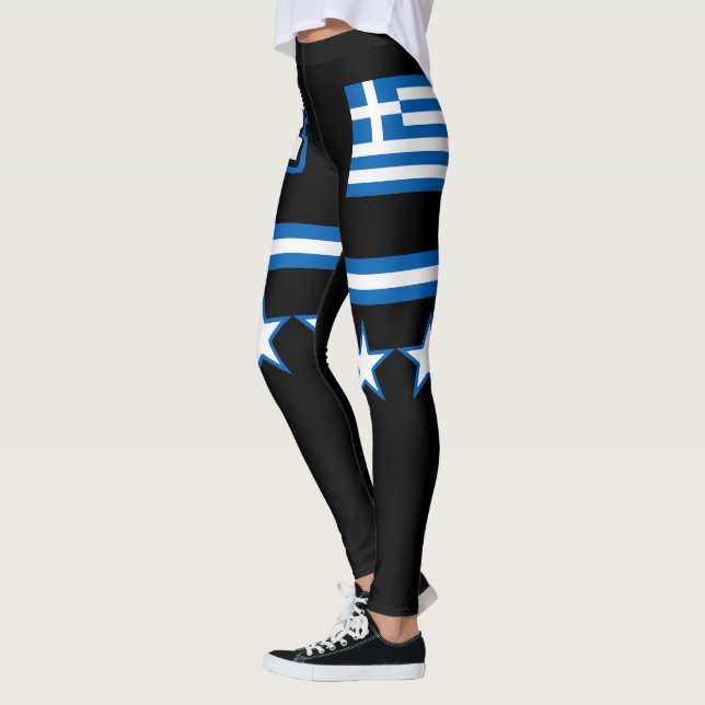 Griechenland-Flagge Leggings (Links)