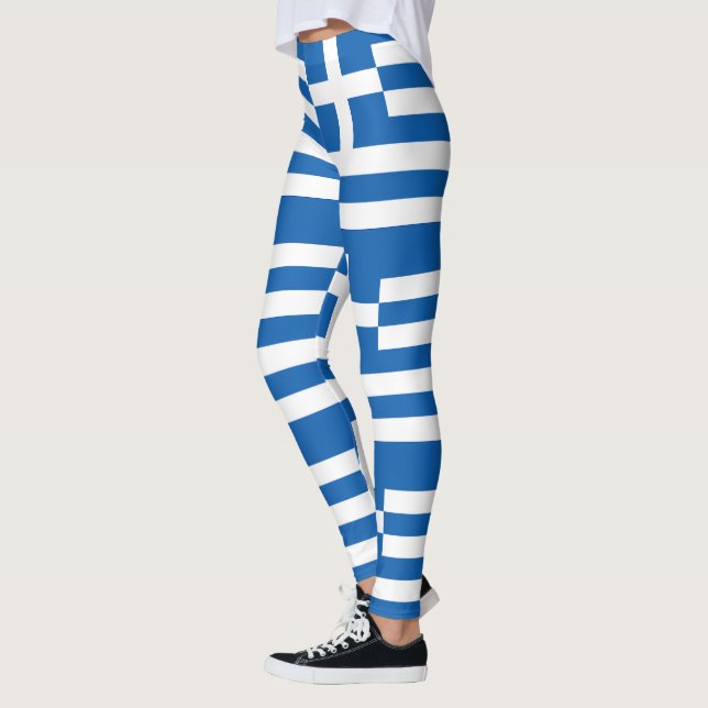 Griechenland-Flagge Leggings (Links)