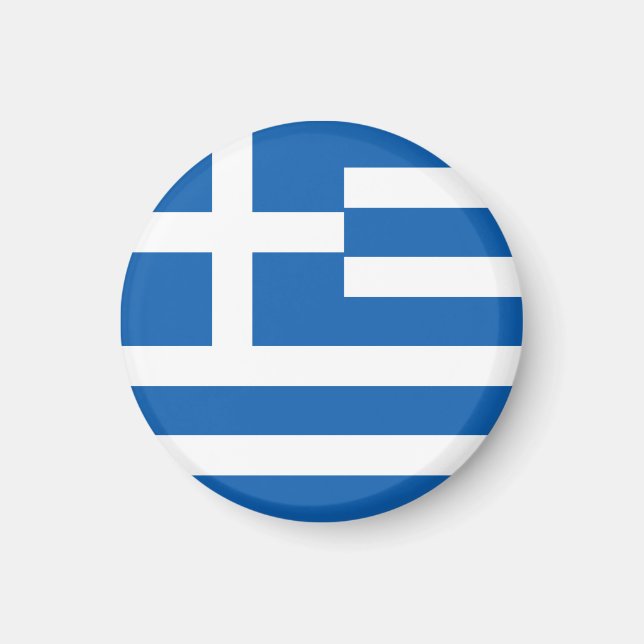 Griechenland-Flagge Magnet (Vorne)