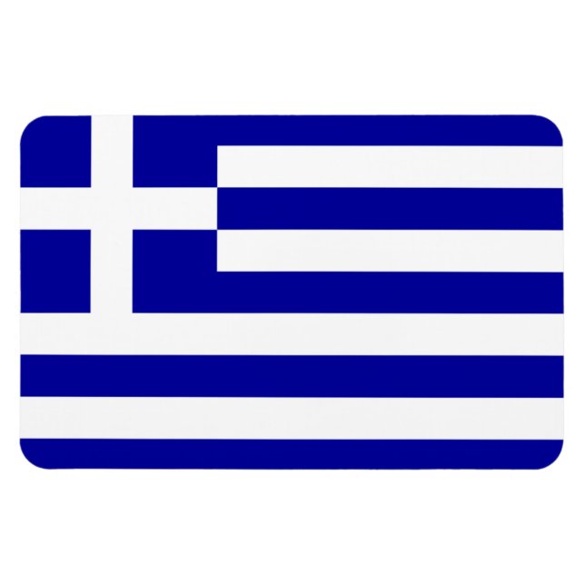Griechenland-Flagge Magnet (Horizontal)