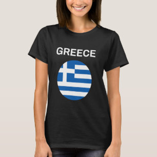 Griechenland-Flagge Modern T-Shirt