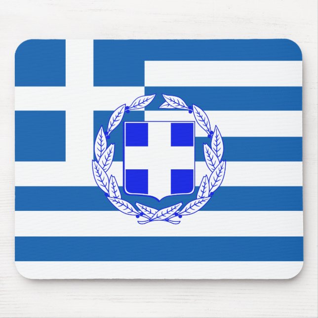 Griechenland-Flagge Mousepad (Vorne)