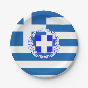 Griechenland-Flagge Pappteller