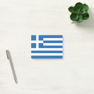 Griechenland-Flagge Post-it Klebezettel