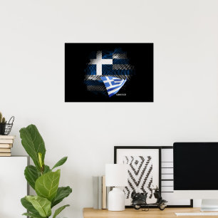 Griechenland-Flagge Poster