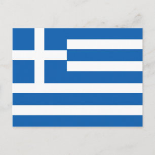 Griechenland-Flagge Postkarte