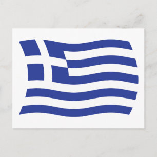 Griechenland Flagge Postkarte