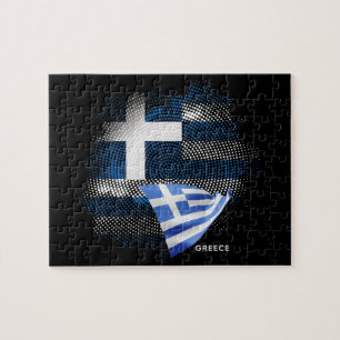 Griechenland-Flagge Puzzle