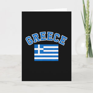 Griechenland Flagge Reise Souvenir Griechisch  Karte