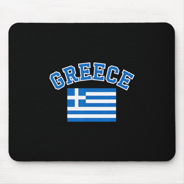 Griechenland Flagge Reise Souvenir Griechisch  Mousepad (Vorne)