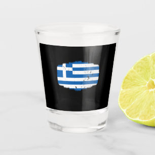 Griechenland-Flagge Schnapsglas