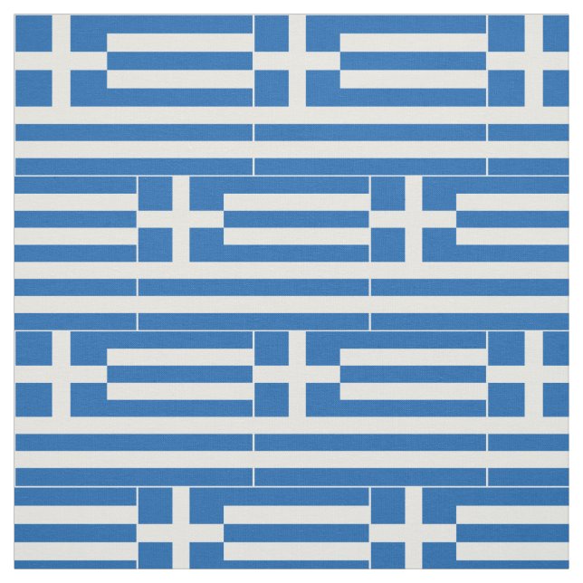Griechenland-Flagge Stoff (Muster)