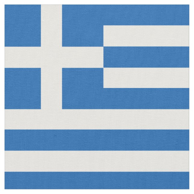Griechenland-Flagge Stoff (Nahaufnahme)
