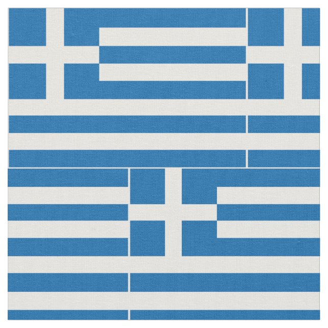 Griechenland-Flagge Stoff (Nahaufnahme)