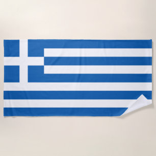 Griechenland-Flagge Strandtuch