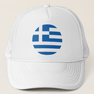 Griechenland-Flagge Trucker Hat Truckerkappe