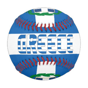 Griechenland - Flagge und Wappen Patriotischer Bas Baseball