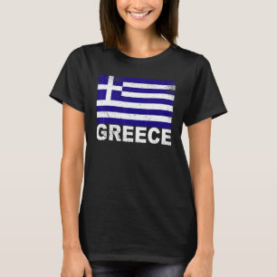 Griechenland-Flagge Vintage Griechischer Ursprung T-Shirt