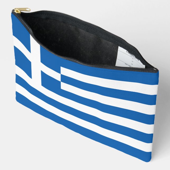 Griechenland-Flagge Zubehörtasche (Offen)