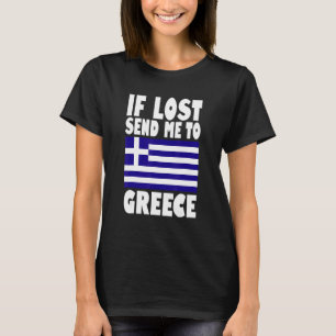 Griechenland-Flaggen-Design Wenn verloren, schicke T-Shirt