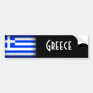 Griechenland Flaggendunkel Autoaufkleber