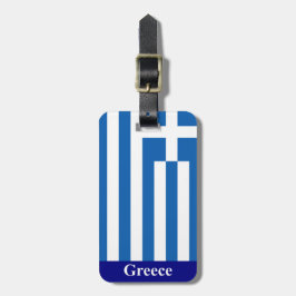 Griechenland Flaggenkennzeichnung (Adresse auf der Gepäckanhänger