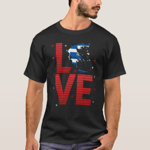 Griechenland Flaggenreise Liebe Patriotische Griec T-Shirt