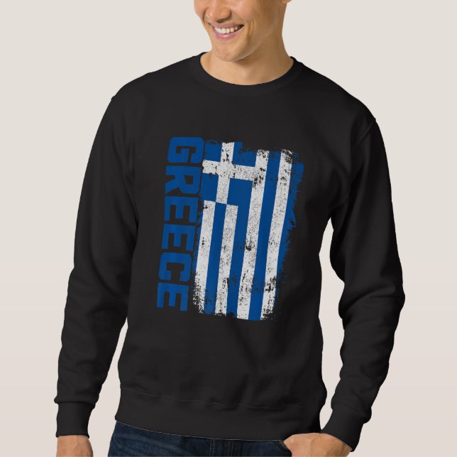 Griechenland - Flaggenstand 1 Sweatshirt (Vorderseite)