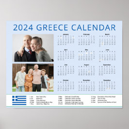 Griechenland | Foto 2024 Griechischer Familienkale Poster