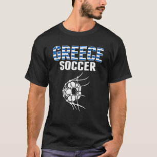 Griechenland Fußball-Ball im Netto-Ziel griechisch T-Shirt