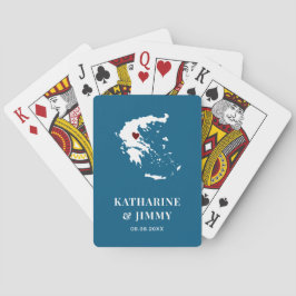 Griechenland Gastgeschenk Hochzeit Deck Cards, Kar Spielkarten