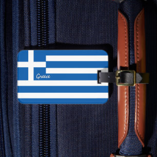 Griechenland Gepäckmarken, patriotische griechisch Gepäckanhänger