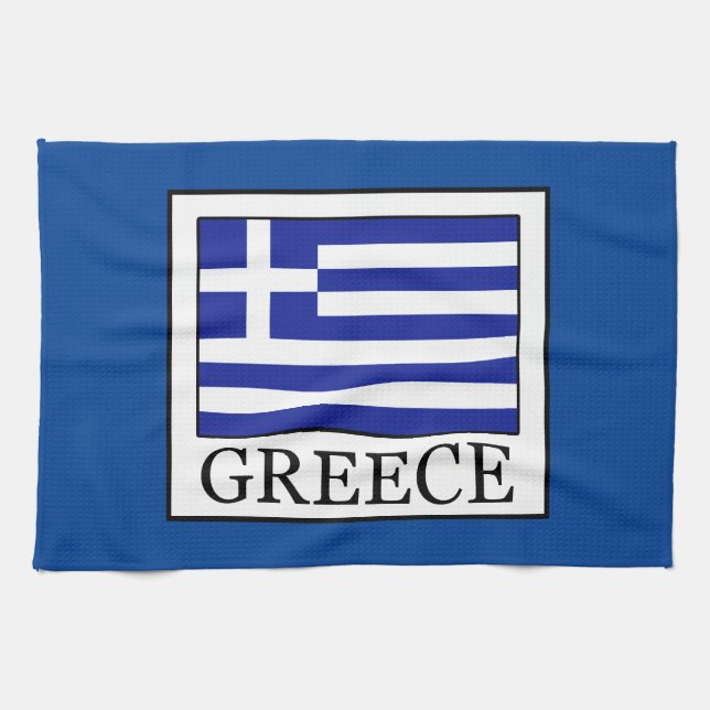 Griechenland Geschirrtuch (Horizontal)