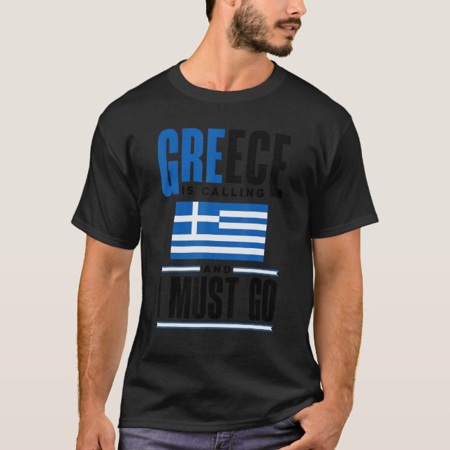 Griechenland Griechenland Flaggen Griechenland ruf T-Shirt (Vorderseite)