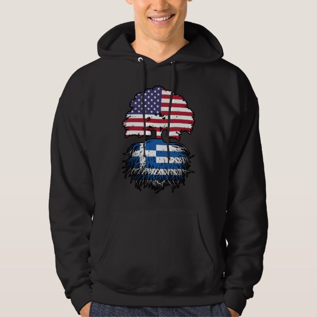Griechenland Griechenland USA USA Vereinigte Staat Hoodie (Vorderseite)