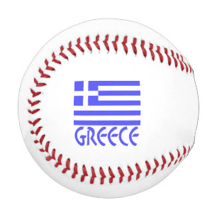 Griechenland Griechische Flagge Blau Personalisier Baseball