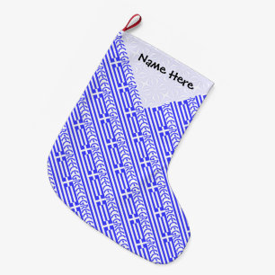 Griechenland Griechische Flagge Kachel Schwarz Per Großer Weihnachtsstrumpf